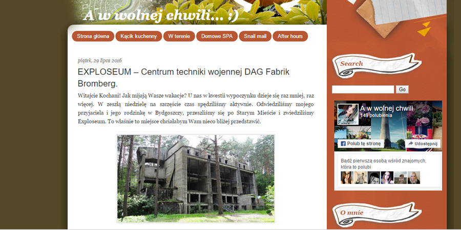 Relacja z wizyty w Exploseum na karlin91.blogspot.com