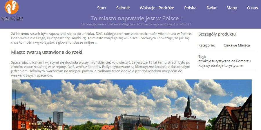 Relacja z wizyty w Bydgoszczy na www.przedreptacswiat.pl