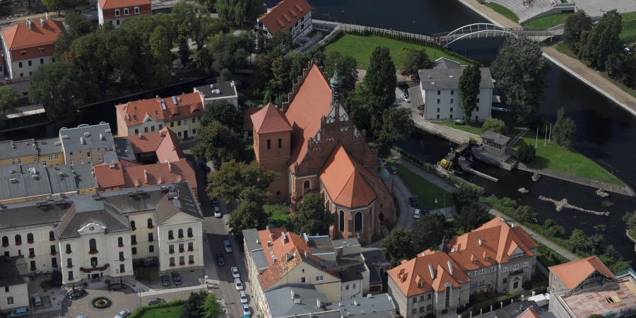 Katedra widziana z lotu ptaka, Bydgoszcz, fot.R.Sawicki