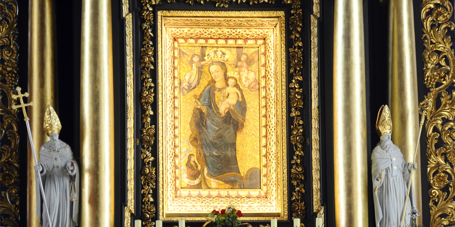 Katedra w Bydgoszcz - obraz Madonna z różą